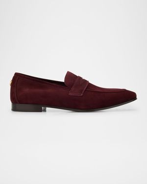 Suede Flaneur Penny Loafers