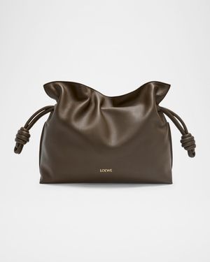 Flamenco Medium Clutch Bag in Nappa Leather