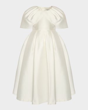 Girl's Pleated Cape Dress, Size 3T-12