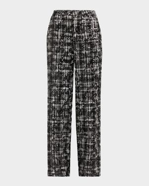 Livvy Sequined Tweed Trousers