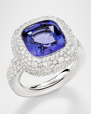 Nudo High Jewelry 18K White Gold Tanzanite Ring