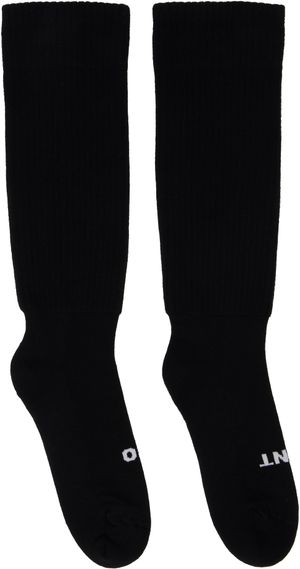 Rick Owens Black Hollywood 'So Cunt' Socks