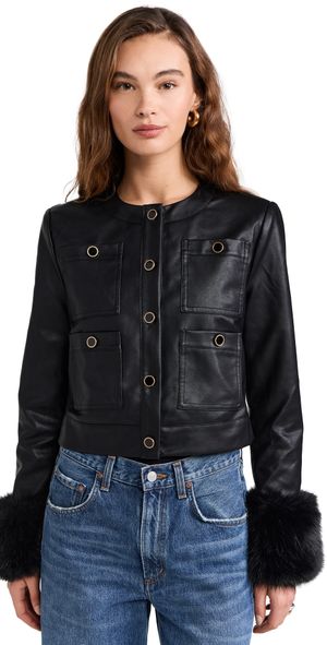 WAYF Boxy Jacket Black S