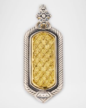Men's Kavos Sterling Silver and Bronze Pendant