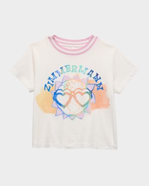 Girl's Cascadian Logo-Print Graphic T-Shirt, Size 2-12