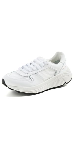 Common Projects Premium Runner In Mesh Sneakers White 35
