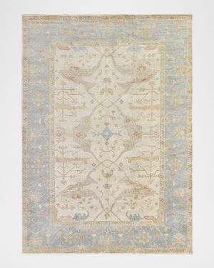 Ocean Light Oushak Rug, 6' x 9'
