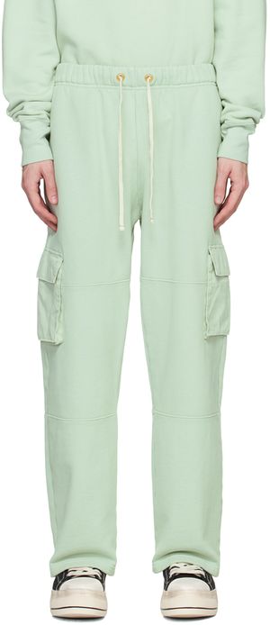 Les Tien Green Drawstring Cargo Pants