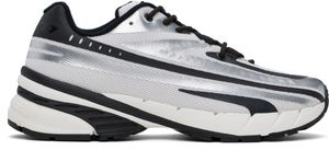 Diesel White & Silver D-Airspeed Low Sneakers