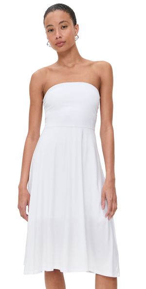 Beyond Yoga Featherweight Strapless Dress Cloud White S