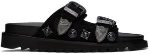 Toga Pulla Sandales noires exclusives à SSENSE