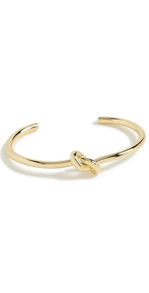 SHASHI Knot Bracelet Cuff Gold One Size