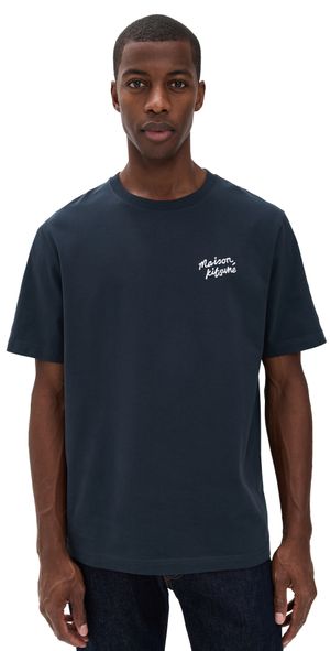 Maison Kitsuné Handwriting Comfort Tee Classic Navy/White M