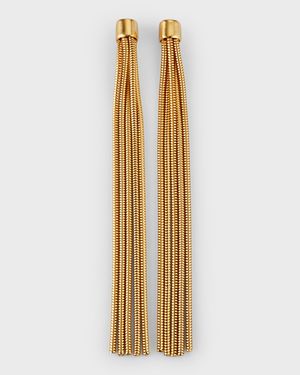 24k Gold Electroplated Tassel Earrings