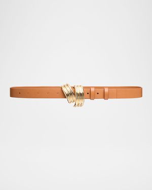 Edythe Swirl Leather Belt
