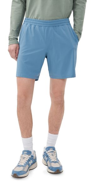 Beyond Yoga Pivotal 2.0 7 Lined Shorts Harbor Blue M
