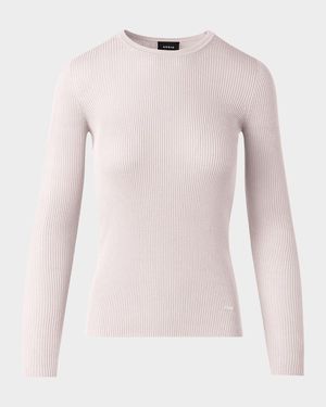 Fitted Rib-Knit Sweater