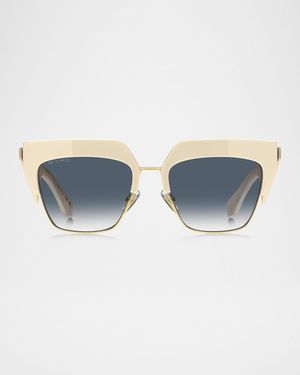 Etroclub Acetate & Metal Square Sunglasses
