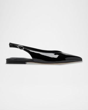 Gabra Patent Leather Slingback Flats