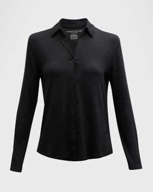 Soft Touch Button-Front Shirt