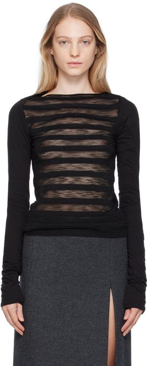 We11done Black Bolero Cardigan