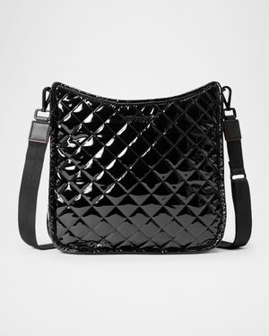 Box Quilted Patent Crossbody Bag