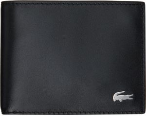 Lacoste Black Small Fitzgerald Leather Wallet