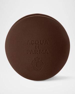 Dark Brown Leather and Azure Car Diffuser Case