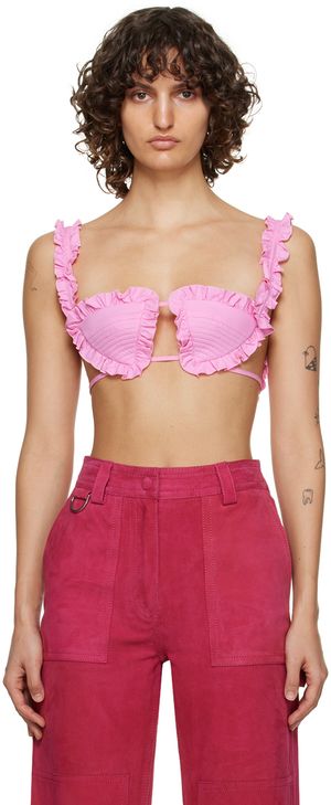 The Attico Pink Glory Bra