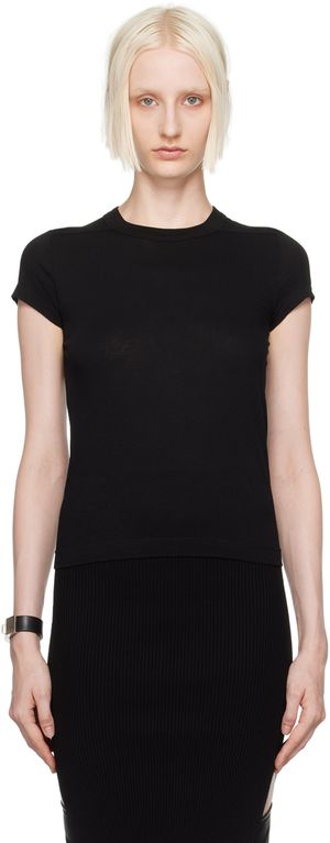 Rick Owens Black Porterville Cropped Level T-Shirt