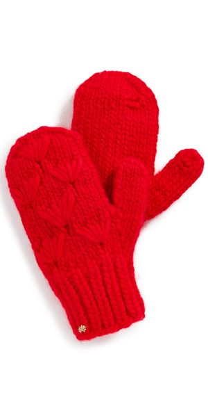 Lele Sadoughi Motley Mittens Red One Size