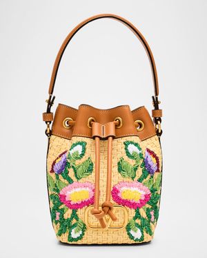 VLOGO Signature Mini Drawstring Flower Bucket Bag