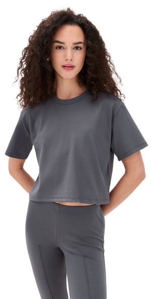 LE BOP Hazel Tee Charcoal/Black Stripe L