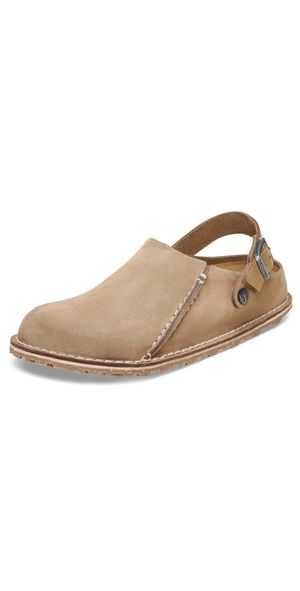 Birkenstock Lutry Premium Suede Clog Gray Taupe 44