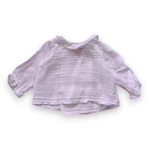 Bonpoint - Seconde Main - Blouse bébé blanc - 3 mois - Taille 3M - Blanc
