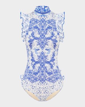 Sylvie Frill One-Piece Swimsuit