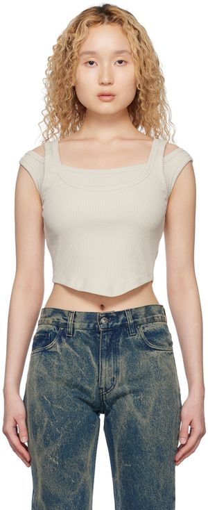 Han Kjobenhavn Beige Layered Tank Top