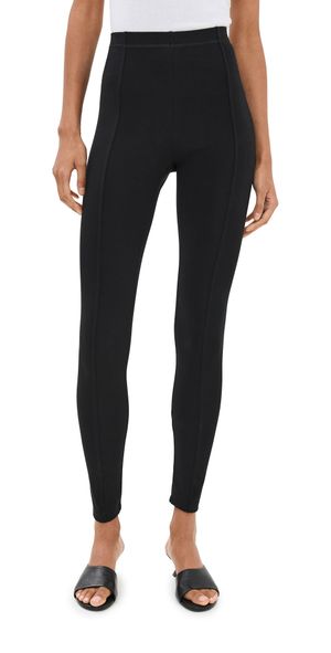 Another Tomorrow Seamed Leggings Black M