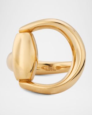 Gucci Horsebit 18K Yellow Gold Ring