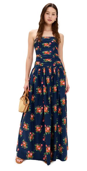 Cara Cara Montreal Maxi Dress Gemma Scarf Navy 0