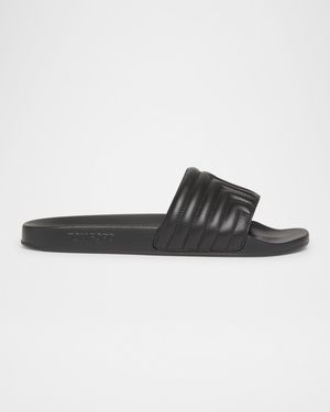 Men's Harris Quilted Leather Slide Sandals