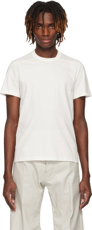 Rick Owens White Hollywood Short Level T-shirt
