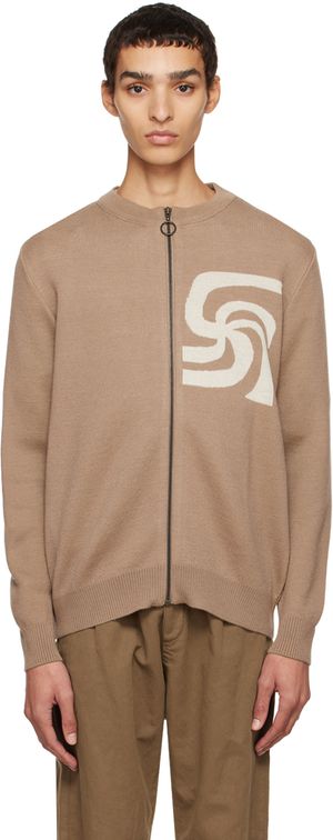 Soulland Cardigan beige édition Armor Lux