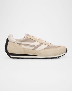 Men's Mick Tech Fabric and Suede Sneakers
