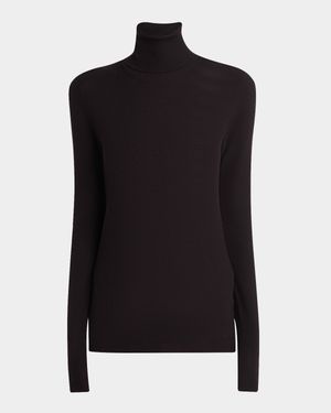Taupo Ribbed Wool Turtleneck
