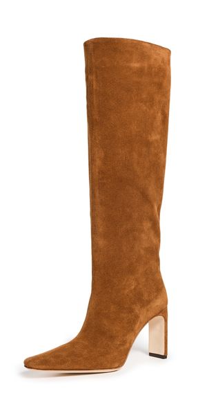 STAUD Wally High Heel Boots Tan 37
