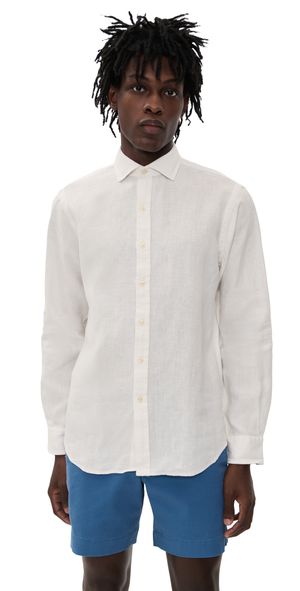 Polo Ralph Lauren Original Label Linen Dress Shirt Deckwash White M