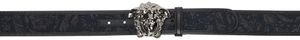 Versace Black Barocco 'La Medusa' Belt