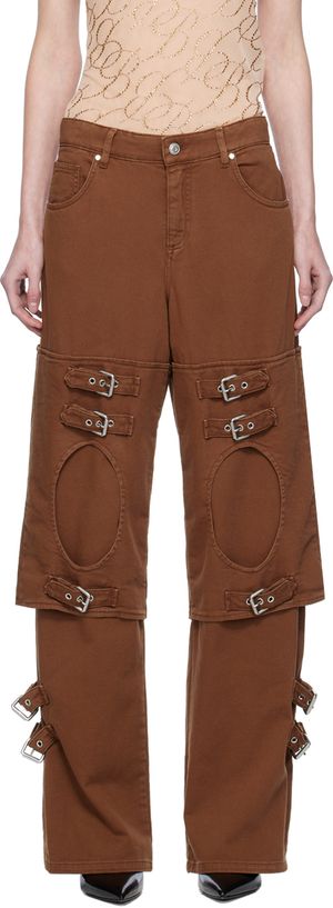 Blumarine Tan Boyfriend Jeans