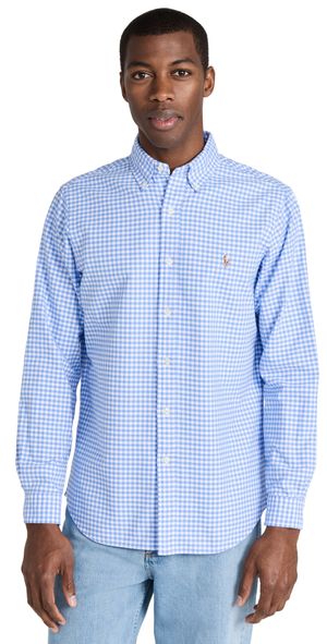 Polo Ralph Lauren Classic Fit Oxford Shirt Light Blue/White L